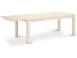 Veneto Table De Salle à Manger 90x180 Cm, Finition Chêne Délavé Blanc.Avec De La Place Pour 2 Extensions, Finition Chêne Délavé Blanc. -Magasin de meubles de restaurant table a manger 22114983