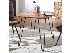 Table De Salle à Manger Table à Manger Avec Pieds En Métal Table En Bois Massif Table En Bois 9 Table De Salle à Manger Table à Manger Avec Pieds En Métal Table En Bois Massif Table En Bois -Magasin de meubles de restaurant table a manger 22260111