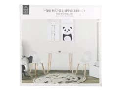 Table Enfant En Bois Avec Pot à Crayons Gribouille -Magasin de meubles de restaurant table a manger 22387721