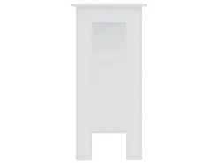Table De Bar Avec étagère Blanc 102x50x103,5 Cm Aggloméré -Magasin de meubles de restaurant table a manger 22411451
