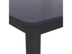 Table De Salle à Manger Noir 114x71x75 Cm Bois D'hévéa Massif -Magasin de meubles de restaurant table a manger 22566491