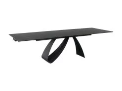Table à Manger Design Extensible 160-240 X 90 X 76 Cm - Noir Mat -Magasin de meubles de restaurant table a manger 22731489