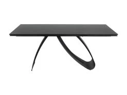 Table à Manger Design Extensible 160-240 X 90 X 76 Cm - Noir Mat -Magasin de meubles de restaurant table a manger 22731491