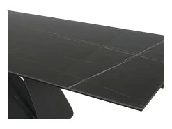 Table à Manger Design Extensible 160-240 X 90 X 76 Cm - Noir Mat -Magasin de meubles de restaurant table a manger 22731495