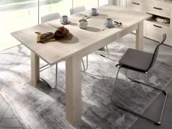 Table à Manger Extensible BALKIS - Coloris : Chêne