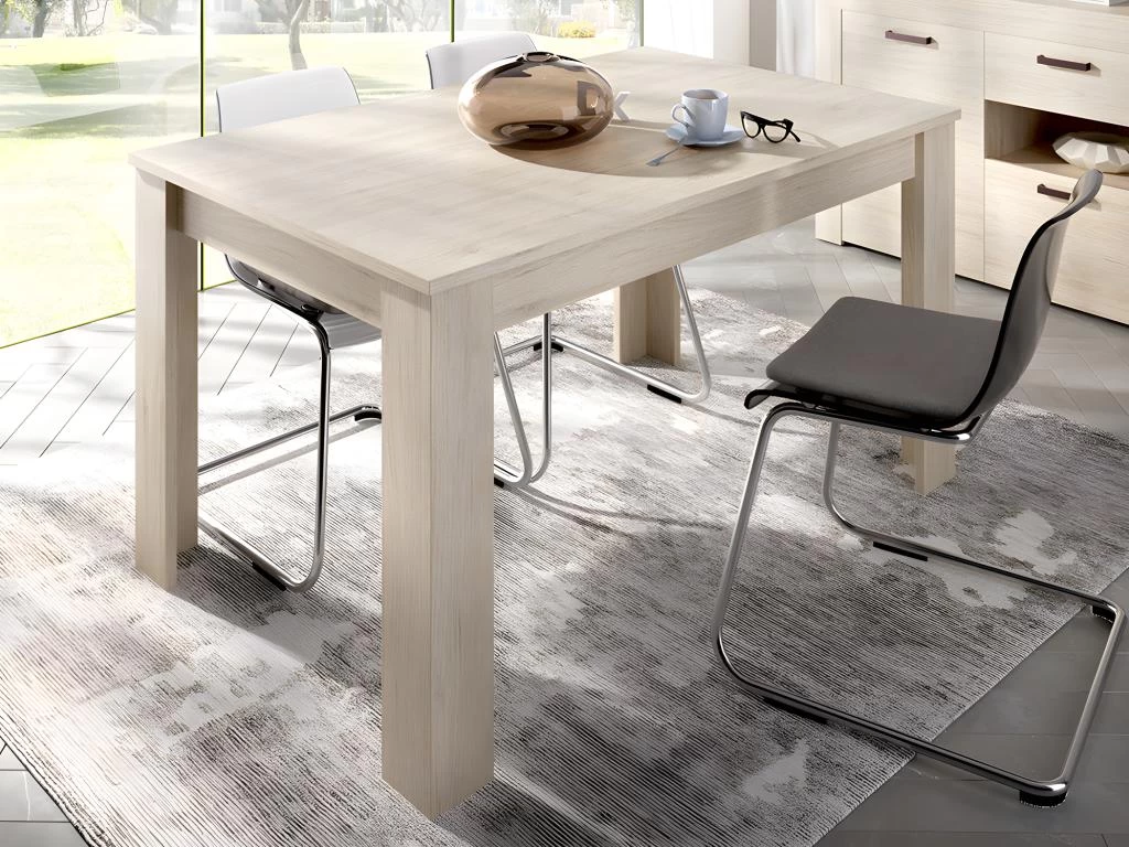 Table à Manger Extensible BALKIS - Coloris : Chêne 4 Table à Manger Extensible BALKIS - Coloris : Chêne – Image 2