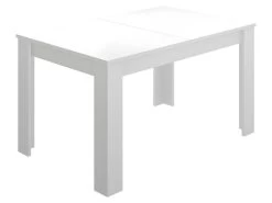 Table à Manger Extensible BALKIS - Coloris : Blanc -Magasin de meubles de restaurant table a manger 382277