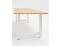 Table à Manger Nina Naturelle Et Blanche 140x80cm -Magasin de meubles de restaurant table a manger 8939911