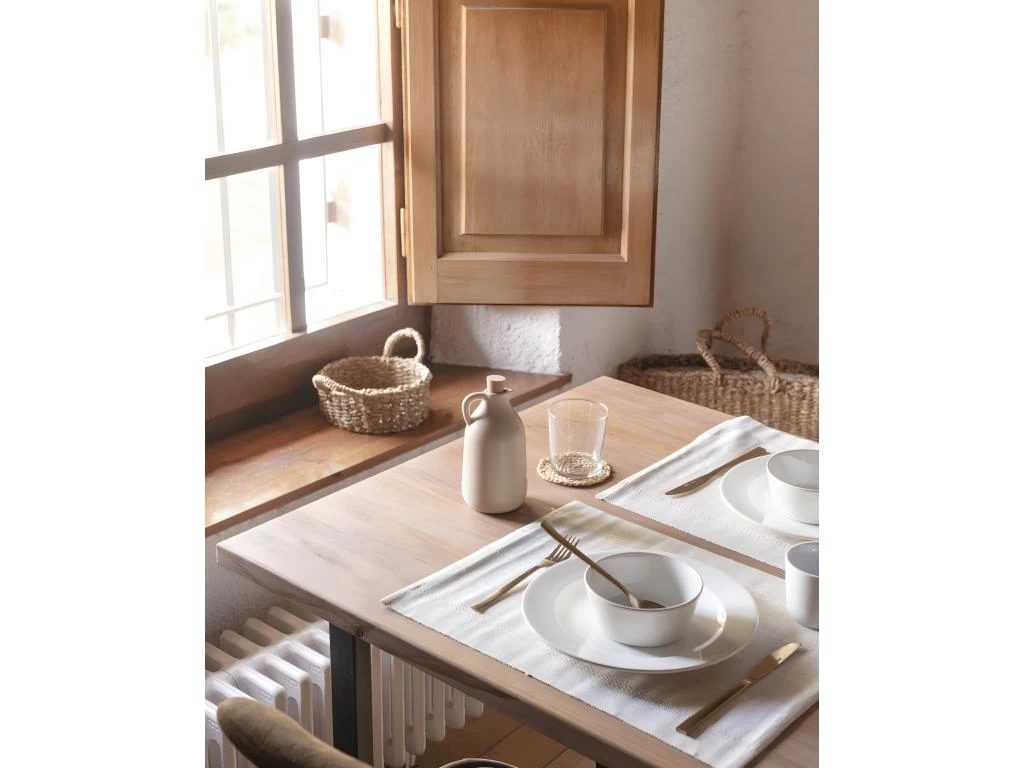 Table à Manger Zocco Chêne Foncé Et Noir 180x80cm 4 Table à Manger Zocco Chêne Foncé Et Noir 180x80cm – Image 2