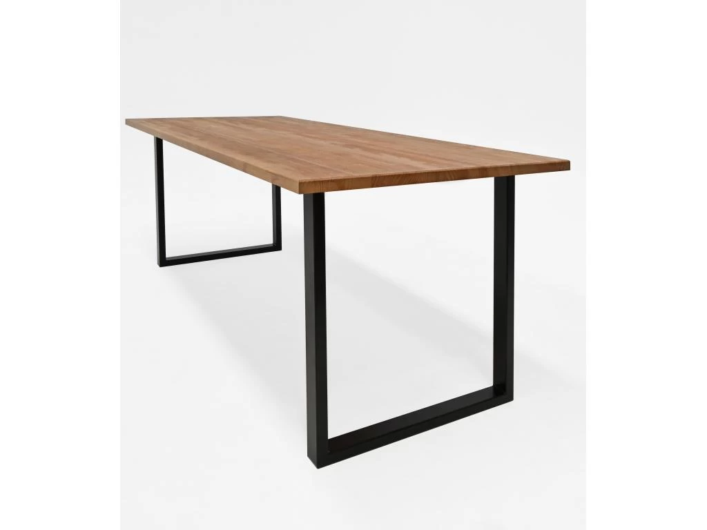 Table à Manger Zocco Chêne Foncé Et Noir 180x80cm 8 Table à Manger Zocco Chêne Foncé Et Noir 180x80cm – Image 6