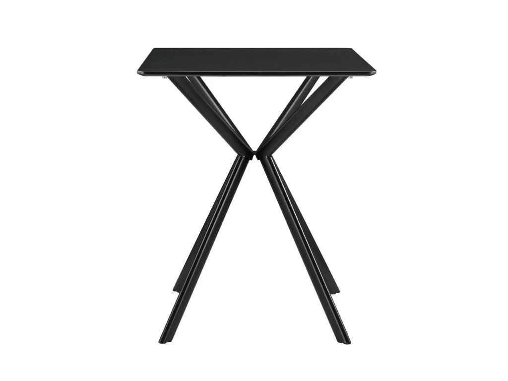 Table Salle à Manger Cuisine Pour 2 Personnes MDF Et Métal 60 Cm X 60 Cm Noir 03_0004116 4 Table Salle à Manger Cuisine Pour 2 Personnes MDF Et Métal 60 Cm X 60 Cm Noir 03_0004116 – Image 2