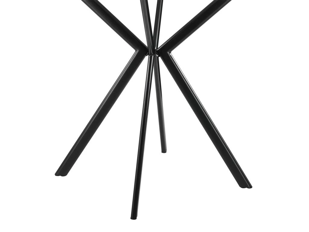 Table Salle à Manger Cuisine Pour 2 Personnes MDF Et Métal 60 Cm X 60 Cm Noir 03_0004116 7 Table Salle à Manger Cuisine Pour 2 Personnes MDF Et Métal 60 Cm X 60 Cm Noir 03_0004116 – Image 5