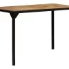 Table De Salon Salle à Manger Design Bois De Manguier Brut Et Acier 120 Cm 0902318 -Magasin de meubles de restaurant table a manger 8942945