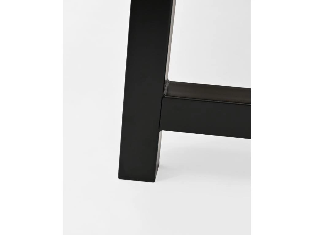 Table à Manger Nina Chêne Foncé Et Noir 180x80cm 6 Table à Manger Nina Chêne Foncé Et Noir 180x80cm – Image 4