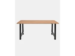 Table à Manger Nina Chêne Foncé Et Noir 180x80cm 14 Table à Manger Nina Chêne Foncé Et Noir 180x80cm -Magasin de meubles de restaurant table a manger 8942965