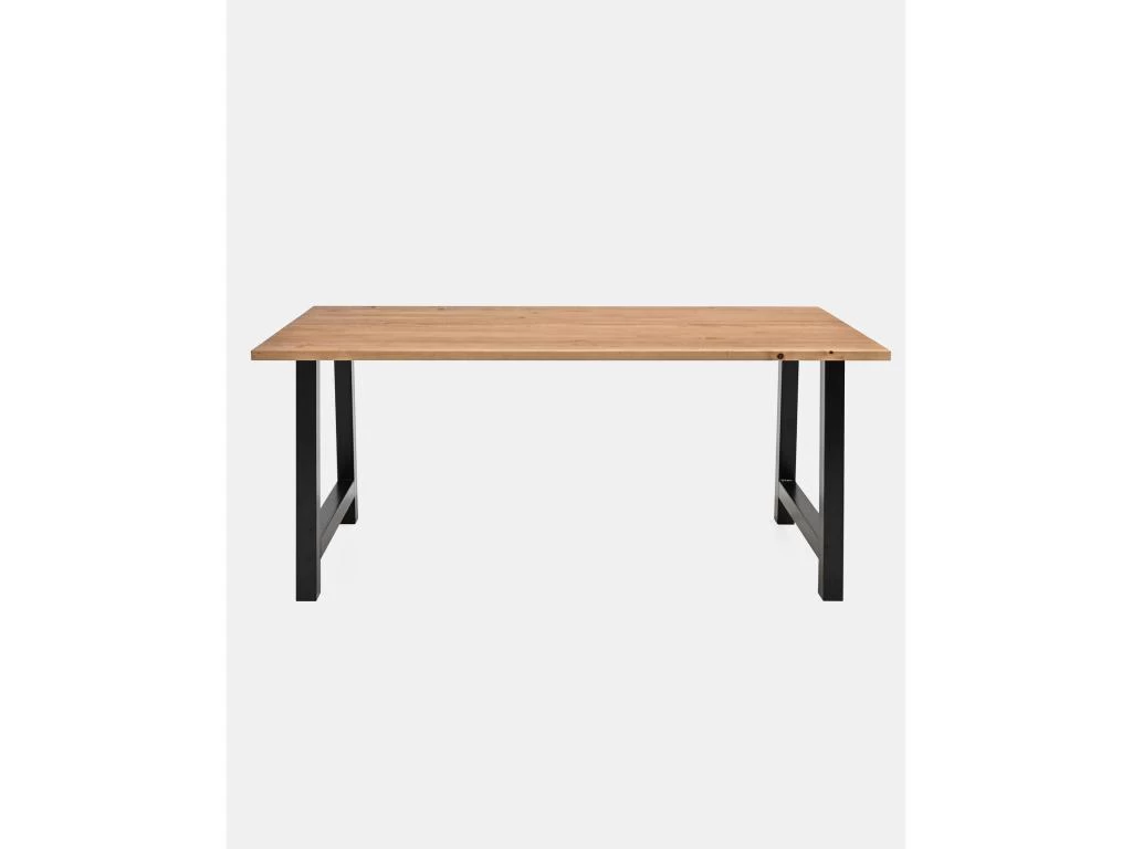 Table à Manger Nina Chêne Foncé Et Noir 180x80cm 8 Table à Manger Nina Chêne Foncé Et Noir 180x80cm – Image 6