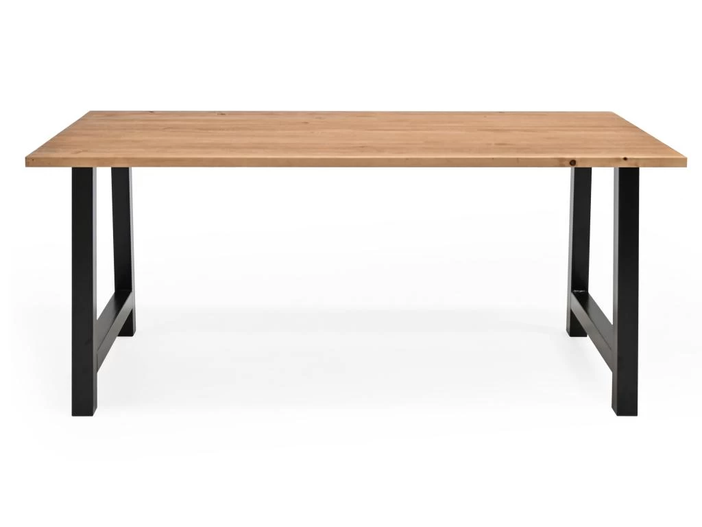 Table à Manger Nina Chêne Foncé Et Noir 180x80cm 9 Table à Manger Nina Chêne Foncé Et Noir 180x80cm – Image 7