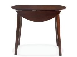 Table De Salon Salle à Manger Dîner Design Ronde à Abattant Mdf Marron 0902249 11 Table De Salon Salle à Manger Dîner Design Ronde à Abattant Mdf Marron 0902249 -Magasin de meubles de restaurant table a manger 8943345