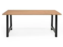 Table à Manger Nina Chêne Foncé Et Noir 140x80cm -Magasin de meubles de restaurant table a manger 8943625