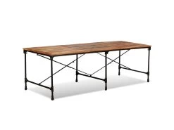 Table De Salon Salle à Manger Design Bois De Récupération Massif 240 Cm 0902187