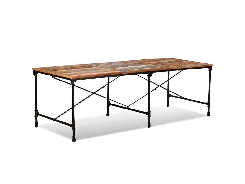 Table De Salon Salle à Manger Design Bois De Récupération Massif 240 Cm 0902187 7 Table De Salon Salle à Manger Design Bois De Récupération Massif 240 Cm 0902187 – Image 5