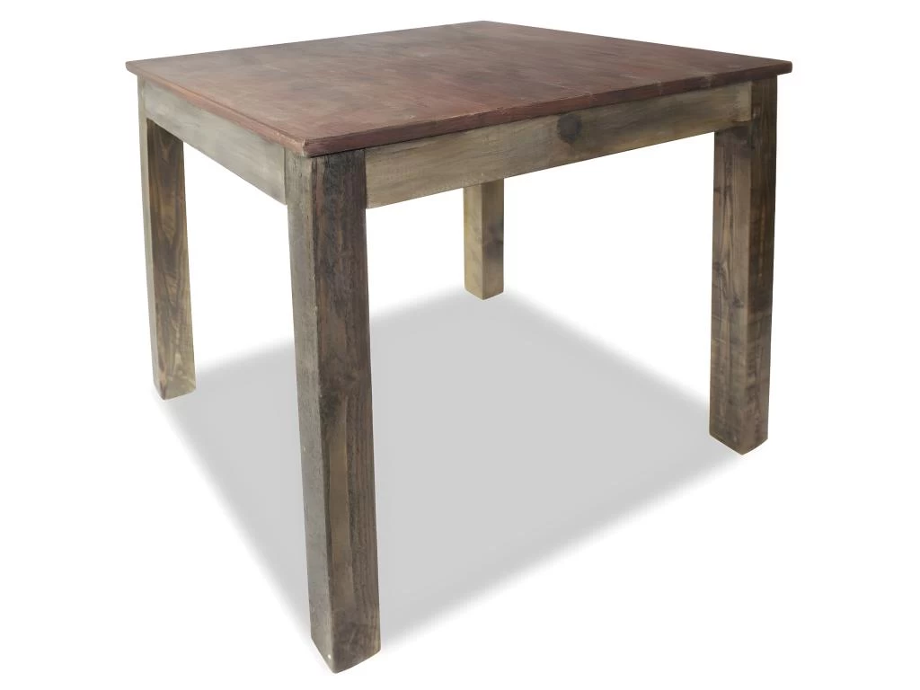 Table De Salon Salle à Manger Design Bois De Récupération Massif 82x80x76 Cm 0902189 5 Table De Salon Salle à Manger Design Bois De Récupération Massif 82x80x76 Cm 0902189 – Image 3