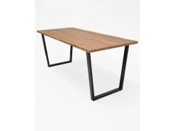 Table à Manger Gala Chêne Foncé Et Noir 140cm 14 Table à Manger Gala Chêne Foncé Et Noir 140cm -Magasin de meubles de restaurant table a manger 8944249