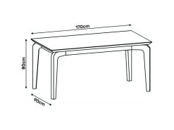 Table à Manger 6 Personnes Chêne Et Blanc 7 Table à Manger 6 Personnes Chêne Et Blanc -Magasin de meubles de restaurant table a manger 8944431