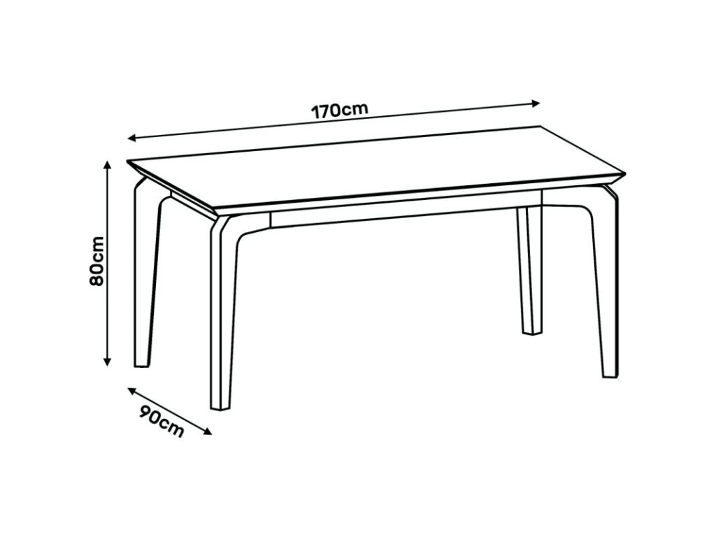 Table à Manger 6 Personnes Chêne Et Blanc 5 Table à Manger 6 Personnes Chêne Et Blanc – Image 3
