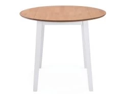 Table De Salon Salle à Manger Dîner Design Ronde à Abattant Mdf Blanche 0902237 -Magasin de meubles de restaurant table a manger 8944555