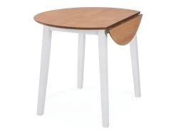 Table De Salon Salle à Manger Dîner Design Ronde à Abattant Mdf Blanche 0902237 -Magasin de meubles de restaurant table a manger 8944557