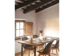 Table à Manger Zocco Chêne Foncé Et Noir 120x80cm -Magasin de meubles de restaurant table a manger 8945079