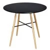 Table De Salon Salle à Manger Dîner Design Ronde Mdf Noir 0902241 -Magasin de meubles de restaurant table a manger 8945085