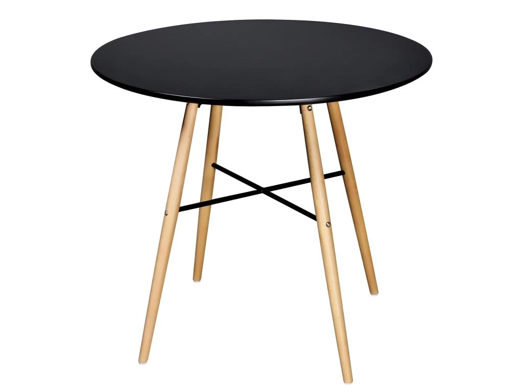 Table De Salon Salle à Manger Dîner Design Ronde Mdf Noir 0902241 3 Table De Salon Salle à Manger Dîner Design Ronde Mdf Noir 0902241