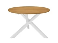 Table De Salon Salle à Manger Design Blanc 120 Cm MDF 0902299