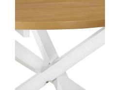 Table De Salon Salle à Manger Design Blanc 120 Cm MDF 0902299 -Magasin de meubles de restaurant table a manger 8945299