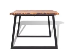 Table De Salon Salle à Manger Design 200 Bois Acacia Massif 0902288 -Magasin de meubles de restaurant table a manger 8945407