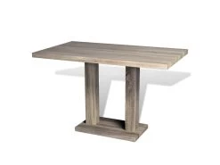 Table De Salon Salle à Manger Dîner Design Mdf Aspect De Chêne 0902238