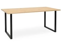 Table à Manger Zocco Naturelle Et Noir 200x80cm