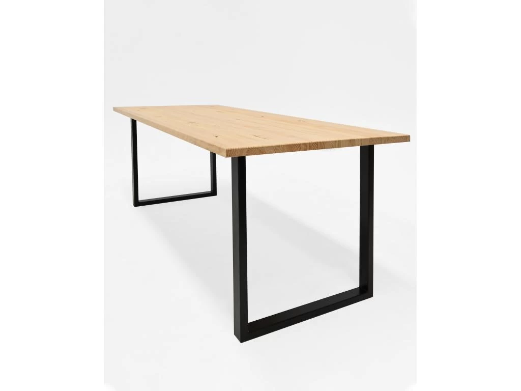 Table à Manger Zocco Naturelle Et Noir 200x80cm 5 Table à Manger Zocco Naturelle Et Noir 200x80cm – Image 3