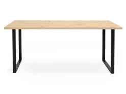 Table à Manger Zocco Naturelle Et Noir 120x80cm -Magasin de meubles de restaurant table a manger 8945971