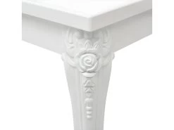 Table De Salon Salle à Manger Design 80 Cm Laquée Blanche 0902293 -Magasin de meubles de restaurant table a manger 8945985