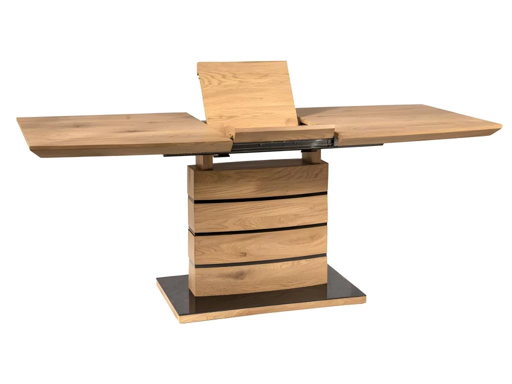 Table De Repas Extensible 140/180 Cm Décor Chêne Artisan - LEANDRE 7 Table De Repas Extensible 140/180 Cm Décor Chêne Artisan - LEANDRE – Image 5