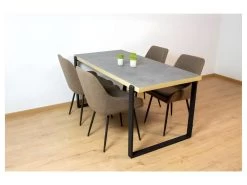 Table Rectangulaire EMILE. Magnifique Design Pour Votre Cuisine Ou Votre Salle à Manger. -Magasin de meubles de restaurant table a manger 9536989