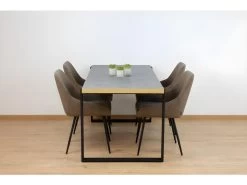Table Rectangulaire EMILE. Magnifique Design Pour Votre Cuisine Ou Votre Salle à Manger. -Magasin de meubles de restaurant table a manger 9536991