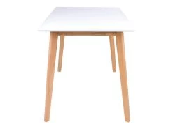 GRAM - Table Repas 120x70cm Naturelle Et Blanche -Magasin de meubles de restaurant table a manger 9537267