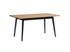 PASCALE - Table Repas 150cm Bois Massif Naturel Et Noir 10 PASCALE - Table Repas 150cm Bois Massif Naturel Et Noir -Magasin de meubles de restaurant table a manger 9538561