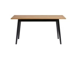 PASCALE - Table Repas 150cm Bois Massif Naturel Et Noir 11 PASCALE - Table Repas 150cm Bois Massif Naturel Et Noir -Magasin de meubles de restaurant table a manger 9538563