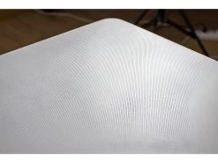 Table 160 X 90 Collection RENNES Pieds Métal Et Plateau Blanc. Table Design. -Magasin de meubles de restaurant table a manger 9539761