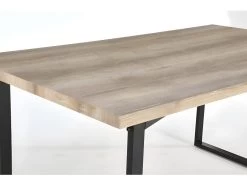 Table DAVID Avec Plateau En MDF Et Pieds En Acier Noir. Design Type Industriel Pour Votre Intérieur -Magasin de meubles de restaurant table a manger 9539853